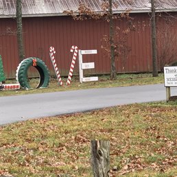 a tractor tire on the side of the road