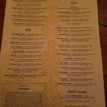 The Publican - Menu Sept 2017 - New American Near Me - Chicago, Illinois