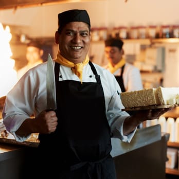 Bombay Pantry - Sushil our chef hand making the paneer cheese! - Indian Near Me - Clonskeagh, D