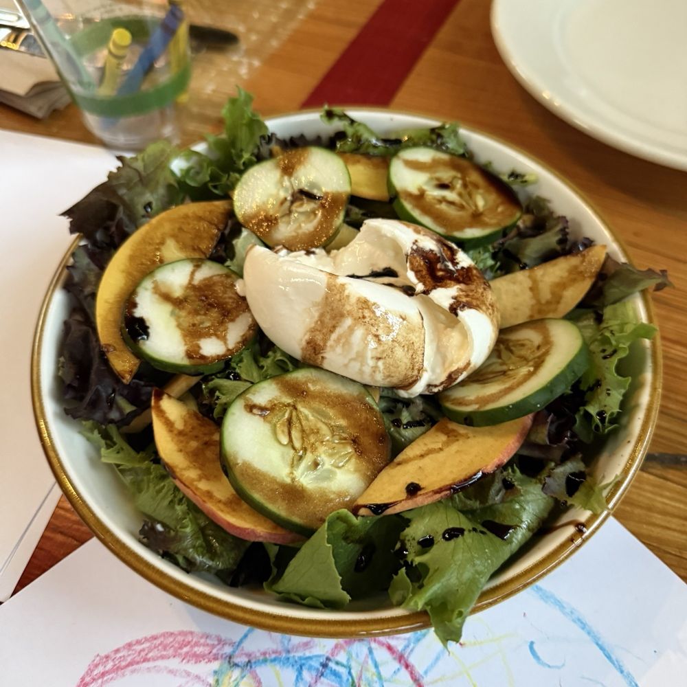 Sacco's Bowl Haven - Seasonal peach and burrata salad - Bowling Near Me - Somerville, Massachusetts Sacco's Bowl Haven - Seasonal peach and burrata salad - Bowling Near Me - Somerville, Massachusetts
