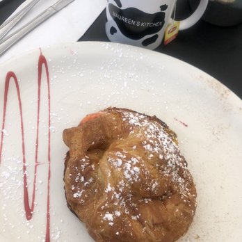 Maureen's Kitchen - Croissant French Toast Special with fresh peaches and blueberry cream cheese - Breakfast & Brunch Near Me - Smithtown, New York Maureen's Kitchen - Croissant French Toast Special with fresh peaches and blueberry cream cheese - Breakfast & Brunch Near Me - Smithtown, New York