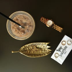 Poindexter Coffee - Feeling a little artsy - I got the iced latte with soy milk