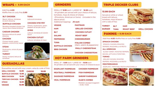 Menu photo 2 Olee's Pizza Farmington Farmington, CT Menu photo 2 Olee's Pizza Farmington Farmington, CT