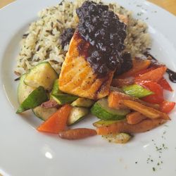 Grilled salmon