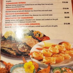 Jalisco - Menu
