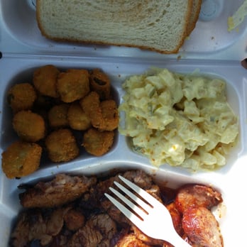 Sam's Bar-B-Q - I was already half done.  The portions are good sized. - Barbeque Near Me - Bonham, Texas