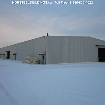 Norsteel Buildings - an industrial building in the snow - Building Supplies Near Me - Markham, Ontario Norsteel Buildings - an industrial building in the snow - Building Supplies Near Me - Markham, Ontario