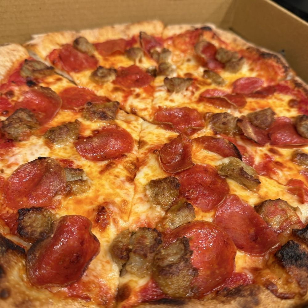 Simonetta's Brick Oven Pizza Bus - The Meats pizza - Pizza Near Me - Jacksonville, Florida Simonetta's Brick Oven Pizza Bus - The Meats pizza - Pizza Near Me - Jacksonville, Florida