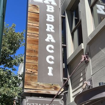 Z'Abbracci - Name of place sign outside - Pizza Near Me - Castle Rock, Colorado Z'Abbracci - Name of place sign outside - Pizza Near Me - Castle Rock, Colorado