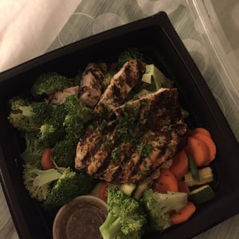Dr Grubb's - Blackened chicken, steamed broccoli, sautéed veg, hot sauce. - American Near Me - Claremont, California Dr Grubb's - Blackened chicken, steamed broccoli, sautéed veg, hot sauce. - American Near Me - Claremont, California