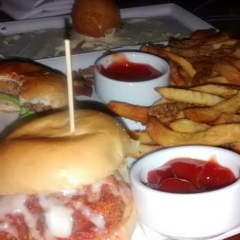 Sidebar - Georges jr slider, chix parm slider & potato croquettes $6 each & all really good. - Cocktail Bars Near Me - Las Vegas, Nevada