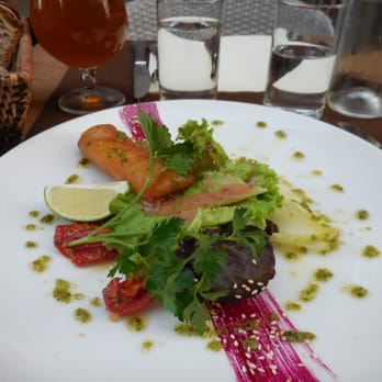 L'Etage - scallop app, didn't know it was a spring roll - French Near Me - Annecy, 74