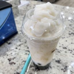 Coconut Slush with Boba Coconut Slush with Boba