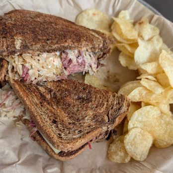 The Leaning Pear - Corned Beef Reuben Sandwich meal - Sandwiches Near Me - Wimberley, Texas
