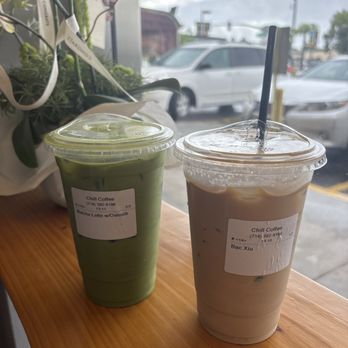 Chill Coffee - matcha oat milk & bac xiu coffee - Coffee & Tea Near Me - Westminster, California
