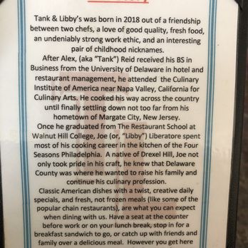 Tank and Libby's - The story behind the restaurant. - Breakfast & Brunch Near Me - Drexel Hill, Pennsylvania Tank and Libby's - The story behind the restaurant. - Breakfast & Brunch Near Me - Drexel Hill, Pennsylvania