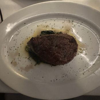 Ocean Prime - Filet mignon with spinach - Seafood Near Me - New York, New York Ocean Prime - Filet mignon with spinach - Seafood Near Me - New York, New York