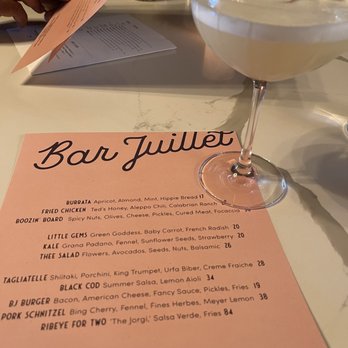 Bar Juillet - Yummy Egg white drink! - Wine Bars Near Me - Ashland, Oregon