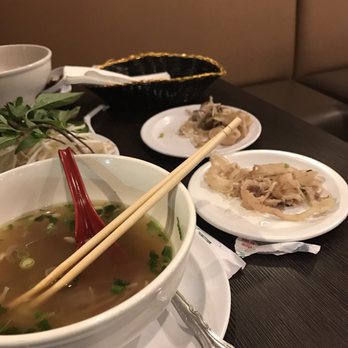 Phở Whittier - I ended up moving the brisket to the small plate and taking it all out of my soup, as you can see it is primarily fat. - Vietnamese Near Me - Whittier, California Phở Whittier - I ended up moving the brisket to the small plate and taking it all out of my soup, as you can see it is primarily fat. - Vietnamese Near Me - Whittier, California