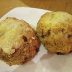 The Red Apron - 2 ham and cheese scones. $4.25 each.