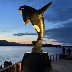 Icy Strait Point - Orca monument