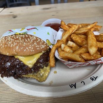 Taco Sublime - Hamburger with fries - Mexican Near Me - Chicago, Illinois