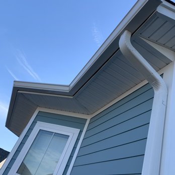 ALLPRO Gutter Solutions - 6 inch K-style  gutter installation. - Gutter Services Near Me