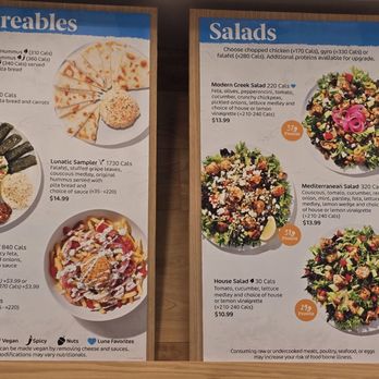 Luna Grill La Quinta - MENU - Mediterranean Near Me - La Quinta, California