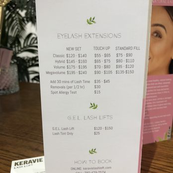 Keravie Lash Loft - Price List - Eyelash Service Near Me - Edmonton, Alberta