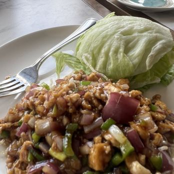 Moonga Asian Bistro - Lettuce wraps, nice beginning... - Asian Fusion Near Me - Kaneohe, Hawaii