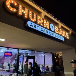 Exterior outside entrance of Churn And Bake Ice Cream - Plano, Texas Exterior outside entrance of Churn And Bake Ice Cream - Plano, Texas