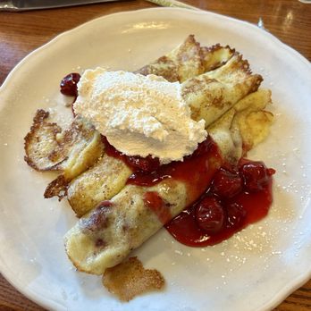 Original Pancake House - Cherry boozy crepes, forgot the name, sorry. - Breakfast & Brunch Near Me - Grosse Pointe Woods, Michigan