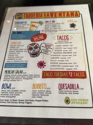 Menu photo 1 Taqueria La Ventana Dallas, TX Menu photo 1 Taqueria La Ventana Dallas, TX