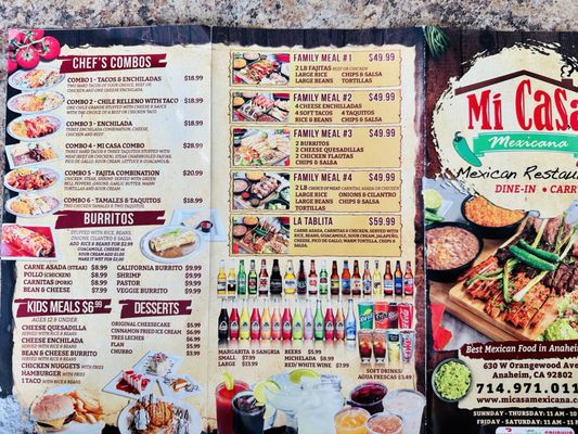 Menu photo 7 Mi Casa Mexicana Anaheim, CA Menu photo 7 Mi Casa Mexicana Anaheim, CA