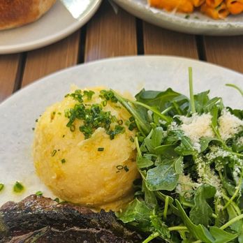 Queens Harbour - Delicious steak, potatoes and salad - Mediterranean Near Me - Toronto, Ontario