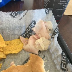 Firehouse Subs - The large slices of fat from my sandwich. It is NOT cheese. Very disgusting.