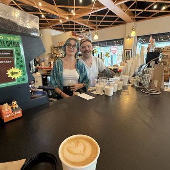 The Coffee Fox - Our amazing baristas and my latter.  Yum. - Coffee & Tea Near Me - Savannah, Georgia