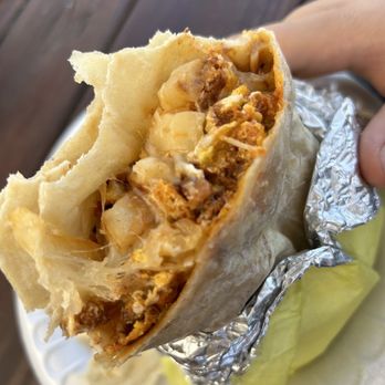 Tacos La Oaxaqueña - Chorizo Breakfast Burrito (#15) - Tacos Near Me - Portland, Oregon Tacos La Oaxaqueña - Chorizo Breakfast Burrito (#15) - Tacos Near Me - Portland, Oregon