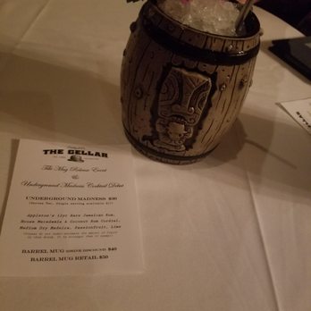 The Cellar Restaurant - Tiki mug! - French Near Me - Fullerton, California The Cellar Restaurant - Tiki mug! - French Near Me - Fullerton, California