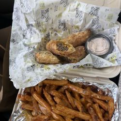 Bougie Bites - No Cap Eggrolls with fries