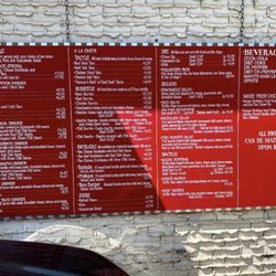 Casa Taco - Drive thru menu