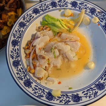 CVI.CHE 105 - Fish ceviche, 70% consumed. - Seafood Near Me - Miami Beach, Florida CVI.CHE 105 - Fish ceviche, 70% consumed. - Seafood Near Me - Miami Beach, Florida