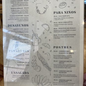 Taza Dorada - El Menú pagina dos - Cafes Near Me - Newark, New Jersey