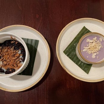 Musang Seattle - Chocolate biko and ube panna cotta - Filipino Near Me - Seattle, Washington Musang Seattle - Chocolate biko and ube panna cotta - Filipino Near Me - Seattle, Washington