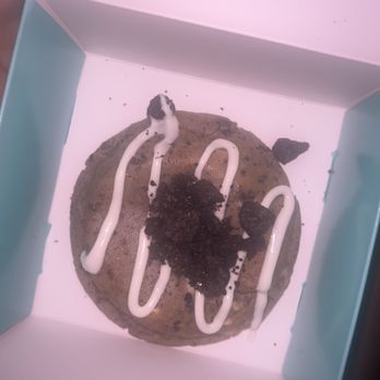Dirty Dough - Cookies n cream: Vanilla cookie w oreo chunks and white chocolate chips stuffed w a frosted creme and topped w white icing and crushed oreos - Desserts Near Me - Stevenson Ranch, California Dirty Dough - Cookies n cream: Vanilla cookie w oreo chunks and white chocolate chips stuffed w a frosted creme and topped w white icing and crushed oreos - Desserts Near Me - Stevenson Ranch, California
