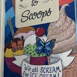 Scoops - Front of the ice cream shop