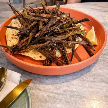 Namaste Indian Cuisine - Fried Okra - Indian Near Me - Tupelo, Mississippi Namaste Indian Cuisine - Fried Okra - Indian Near Me - Tupelo, Mississippi