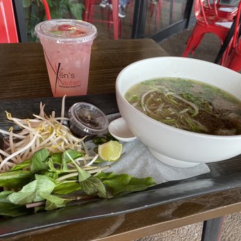 Yen's Kitchen - Holiday special drink along with Pho (beef ball, rare beef) - Vietnamese Near Me - Lake Worth, Florida Yen's Kitchen - Holiday special drink along with Pho (beef ball, rare beef) - Vietnamese Near Me - Lake Worth, Florida