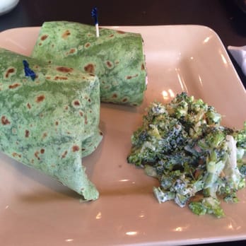 Union Coffee House & Cafe - Turkey Gouda spinach wrap with broccoli salad - Cafes Near Me - Buchanan, Michigan