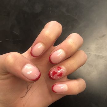 Luxury Nails - asked for no french tip on the ring finger - Nail Salons Near Me - El Dorado Hills, California